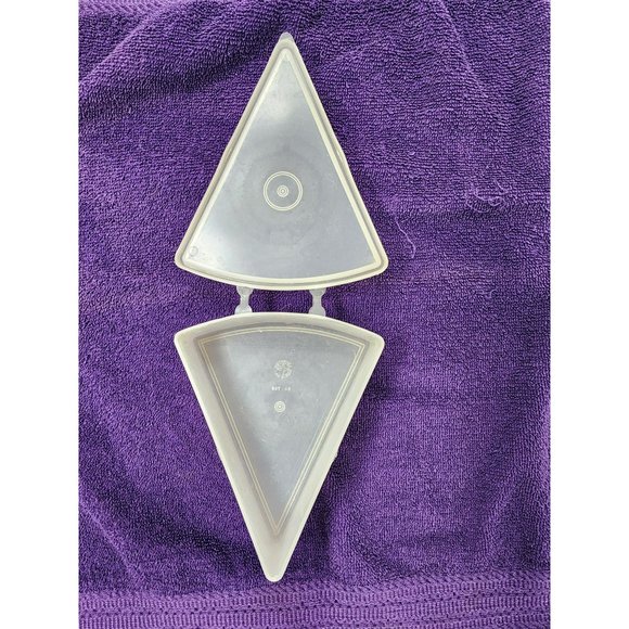 Vintage Admiration Made In USA Slice Of Pie Container Hinged‎ Lid - Picture 6 of 9